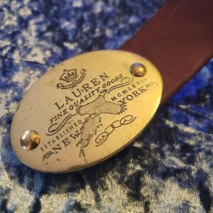 Lauren New York Brown Leather Belt